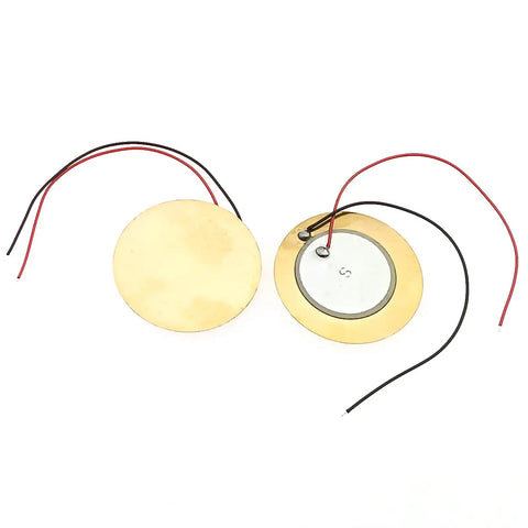 20 Pcs 35Mm Piezo Pickup Transducers Contact Microphones Trigger Sound Sensor Piezo Discs With 4 Inch Lead For Acoustic Guitar Drum