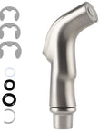 Brushed Nickel Kitchen Sink Sprayer Attachment With Ergonomic Pull-Out Head, Scratch-Resistant ABS, No-Fuss Install