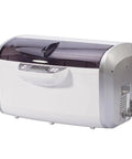 Top Shelf Six Liter Ultrasonic Cleaner With Built In Heater And Degassing Feature Plus Dual Transducers And Digital Dial for cleaning jewelry.