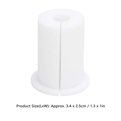 Six Pack Premium Wall Grommets For Cables Featuring 1 Inch Holes, Great Silicone Routing Kit To Hide Rectangular Satellite And Ethernet Wires, Slap Clean Look For Your Tech Setup And Slash The Mess Today. white silicone wall cable grommet, 1.3 x 1 in