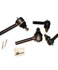 LH And RH Tie Rod Drag Link End Kit For Ford New Holland 8N Tractor Front And Rear Ends With Castle Nut Included High Quality Restoration Replacement For Steering Linkages, 4 ends