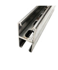Weldable 304 Stainless Steel Back To Back Slotted Strut Channel 1.625 Inch By 3.25 Inch 24 Inch Length For DIY Projects Prototyping Home