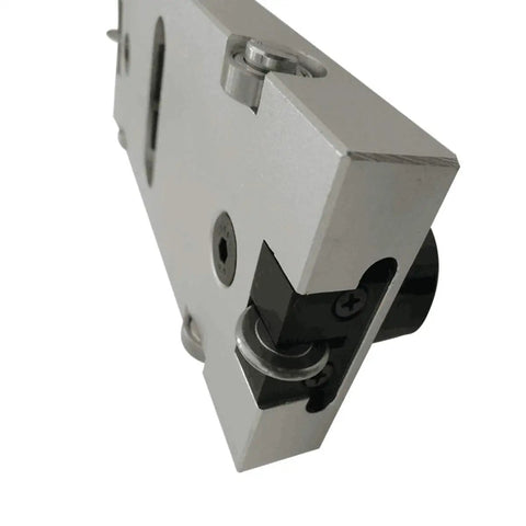 Close-up of U Type Blade Wheeled Vinyl Groover showing aluminum body and adjustable blade height for precise floor grooving and slotting.