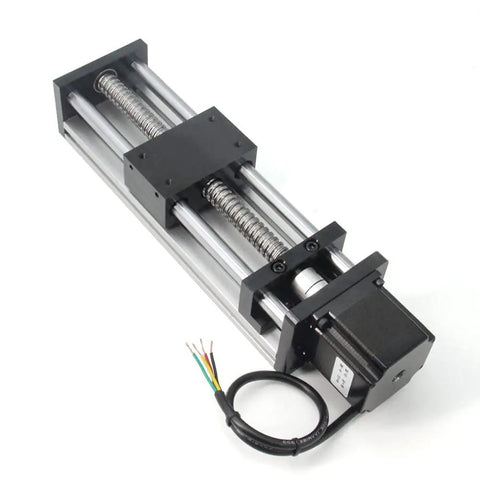 150mm Travel Dual Optical Axis Ballscrew SFU1605 Kit with NEMA23 Stepper Motor for DIY CNC Router Linear Stage Actuators