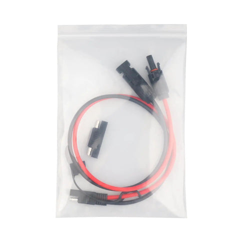 Heavy Duty 10AWG Solar Panel To SAE Adapter Cable 2Ft 50 Amp SAE To Solar Extension Wire in plastic packaging