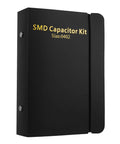 0402 Capacitor Kit With 4000-Piece Grab-And-Go Assortment Booklet in black cover, front view