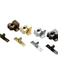 Premium 10 Pack Cabinet Latch Catches With Spring Auto Lock For Wardrobes Cupboards Drawers Durable Metal Hardware Fittings assorted colors and styles.