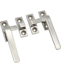 Heavy Duty Freezer Door Handle And Lock Assembly Top Shelf Stainless Steel Cold Storage Entry Hardware Built Like A Tank No Sweat Guarantee For Warehouse Gates 181 By 55 Mm, stainless steel latch kit.