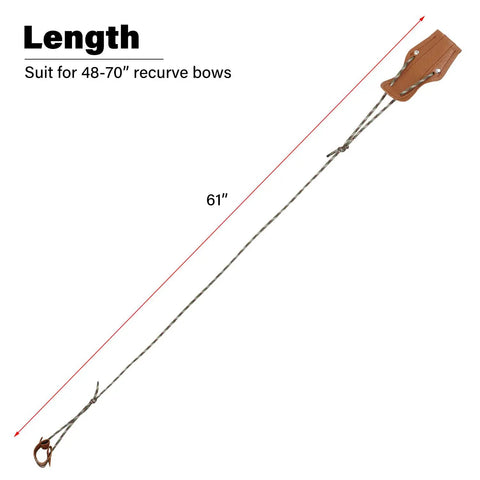 Recurve Bow Stringer Tool For Easy Stringing No Fuss Quick String Install Longbow Stringer 61 Inch Length Brown