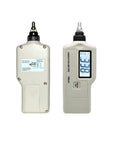 Portable Digital Handheld Vibroscope With LCD Display, Pro Grade Acceleration And Velocity Readouts, Range 0.1-199.9 m/s2 And 0.1-199.9 mm/s RMS, 10 Hz-15 kHz Coverage, Field Ready Vibration Tester For Technicians, front and back view
