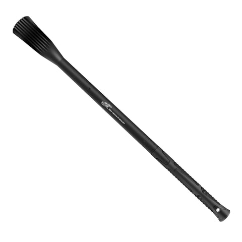 36 Inch Heavy Duty Mattock With Forged Steel Blades And Fiberglass Handle For Weeding, Prying, Chopping, Digging And Garden Tasks, Beast Of A Yard Tool For Tough Jobs, showing full length fiberglass handle