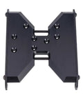 Top view of Carbon Fiber And Delrin Chassis Skid Plate And Transmission Plate For One Tenth RC Crawler Capra 1.9 UTB Upgrade Parts