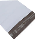 White Poly Mailers 10x14 Inch Waterproof Self Seal Shipping Bags for Apparel and Clothes with privacy barrier visible