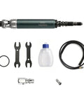 Heavy Hitter Pneumatic Die Grinder Kit with High Speed Air Polisher engraving pen and assorted accessories on a white background.