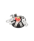 Wheel Potentiometer With Switch 10K Ohm Carbon Film Rotary Potentiometer RV12MM Single Turn B103 5 Terminals Close-Up