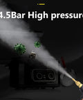 Piudoiliy 3200W High Pressure Steam Cleaner demonstrating 4.5Bar high pressure vapor against germs and grime.