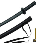 Beefy Ultra Durable Polypropylene Wakizashi Trainer With Light Sheath Realistic Weight And Feel Faux Woodgrain Texture Textured Grip