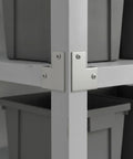 Z-Shaped Corner Brackets For Furniture And Cabinet Repairs, Heavy-Duty Stainless Steel And Galvanized Iron Reinforcement Plates on shelf