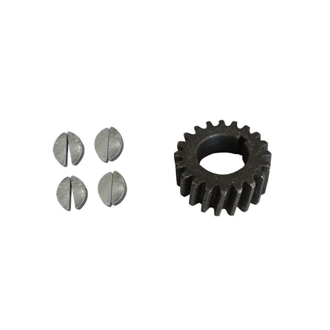 Push Bike Gear And 2 Pieces Woodruff Key Fits 66cc 80cc 2 Stroke Engine Motorized Bicycle Upgrade Kit parts displayed