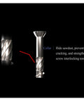 Close-up of Heavy Duty Stainless Steel Self-Tapping Screws Kit for Woodworking showing screw design and features