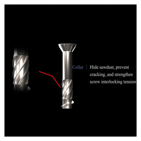 Close-up of Heavy Duty Stainless Steel Self-Tapping Screws Kit for Woodworking showing screw design and features