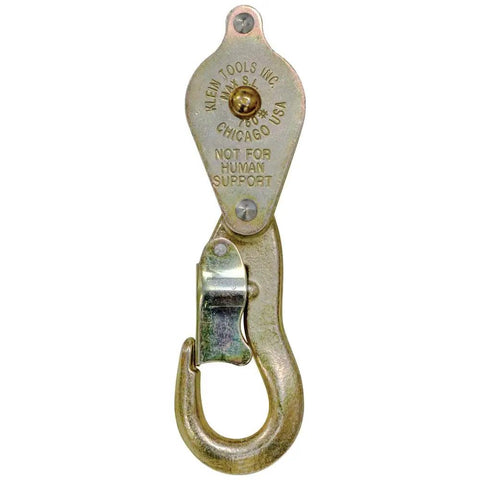 Block And Tackle With Anchor Hook Model 1802-30 Lightweight Aluminum Sheaves With Bronze Bushings Galvanized Steel Shell Snubbing Hook Built Tough Made In USA Cat 258 Durable Industrial Lifting Tool