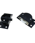 2 Sets 58x31mm Black Sliding Cabinet Hardware Nylon Pulley Roller for Sliding Doors Drawers Windows and Closets Durable ABS Nylon Bearing System Delivers Smooth Quiet Operation and Long Lasting Performance