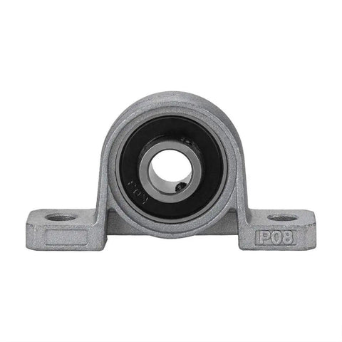 Front view of pillow block bearing for T8 Guide Screw Kit With Shaft Coupling 200mm Horizontal Optical Axis 8mm Guide Rail Shaft