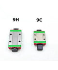 Beefy 9mm Linear Rail Kit With Slide Block For 3D Printers And CNC Machines, 90mm To 1000mm Lengths, showing 9H and 9C slide blocks