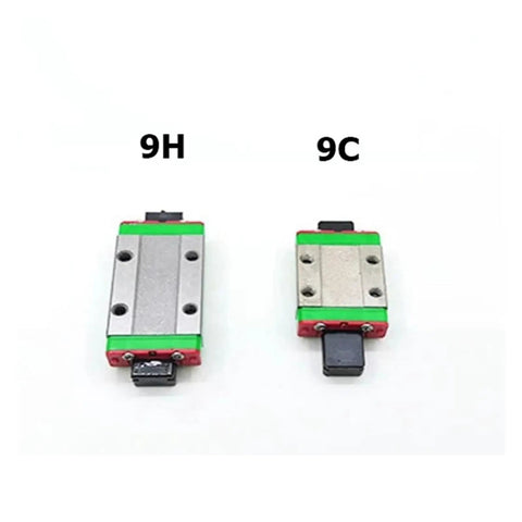 Beefy 9mm Linear Rail Kit With Slide Block For 3D Printers And CNC Machines, 90mm To 1000mm Lengths, showing 9H and 9C slide blocks