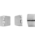 4 Pack 304 Stainless Weld On Hinges Without Holes 60x74x2mm 280 Degree Rotatable Heavy Duty Steel Butt Hinge For Electrical Boxes