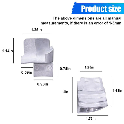 2 Piece Metal Stretch Belt Mate Kit Auxiliary Pulley Belt Installer Tool dimensions with measurements for cars and trucks