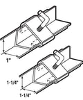 Heavy Duty Bed Frame Rail Clamp Kit Snugs Tight On One And One Quarter Inch Steel Rails Zinc Plated Rust Shield Two Pack components.