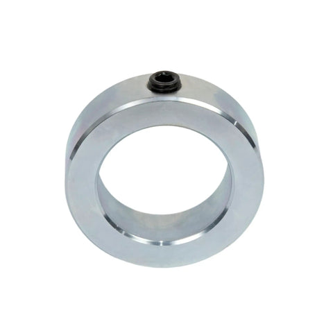 5/8 Inch Bore Zinc Plated Set Screw Shaft Collar With Outer Diameter 1-1/8 Inch And Width 1/2 Inch Pack Of 4 Carbon Steel Construction For A Tight No Slip Shaft Hold, front view