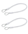 Stainless Steel Holding Rope With Two Eyelets 320Mm Long 3Mm Diameter PVC Coated Rust Proof 1.4301 RoHS 1800N Static Load Two Piece Kit