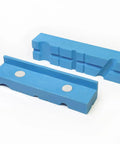 Tough Badass 5 Inch Vise Soft Jaw Pads With Rock Solid Grip Multi Groove Texture Magnetic Polyurethane Vise Inserts for woodworking.
