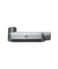 Heavy Duty 4 Inch LB Shape Conduit Body Cast From Dense Feraloy Iron Alloy Right Angle Wiring Junction Box.