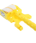 No Sweat Paint Edger Roller Brush Kit With Heavy Duty Pole For Flawless Trim Cutting In And Tape Free Wall Painting Jobs That Truly Nail The Finish Every Single Time - yellow roller with handle.