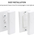 Smart Switch Start Kit With Zigbee Hub, No Wiring Needed, 1 Smart Switch And 1 Hub, 2.4GHz WiFi, Works With Alexa And Google Home, Toggle or Rocker