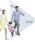 Image showing detection range of Heavy Duty Smart Door Lock With Fingerprint Scanner And Video Intercom Visual Monitor.