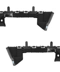 Pair of BXZ front bumper cover support retainer brackets, black plastic for 2016–2019 Chevrolet Cruze