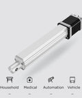 Heavy Duty Linear Actuator Motor Featuring Stepper Drive For Rock Solid Precision On Cnc Rigs Sliding Gates And Lift Tables Delivering Hassle Free Motion Control, aluminum body, suitable for automation.