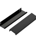 Matte Black Cabinet Pulls 5 Inch Finger Edge 128mm Center to Center 30 Pack for Kitchen Cabinets and Dresser Drawers Easy Grip Handles
