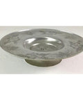 15 Inch Hand Wrought Aluminum Lazy Susan For Dining Table And Kitchen Countertop Decor Tray, decorative detailing shown