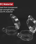 Emergency Stop Button Lockout Cover Kit 1.18 Inch 30mm Round Push Button Switch Guards, transparent PC material