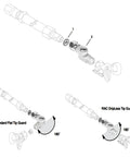 2 Pack Swivel Joint For Airless Paint Sprayer And Wand Extension Accessories No Fuss 180 Degree Rotating Pivot For Easy Multi Plane Coverage On Ceilings And Furniture Replace Fan Pivot Compatible With Graco Seven Eighths Inch Thread, 7/8 UNF