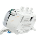 Back view of Ford Racing 15-17 Mustang GT Performance Pack Boost Gauge Kit component, showcasing white plastic casing