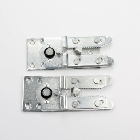 4 Pack Metal Sectional Couch Connectors For Beds And Sofas, heavy duty iron clips on white background