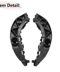 Pair of RLB-HILON front bumper brackets for Honda Civic 2006-2011, black plastic, driver and passenger sides