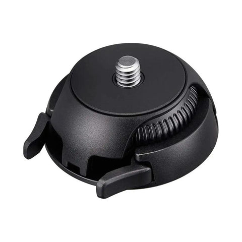 Quick Release Flat And Curved Surface Camera Mount With Strong Adhesive Base showing the rotating base for secure camera attachment.